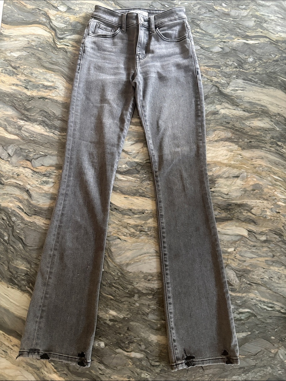 Women's Grey Flared Jeans
